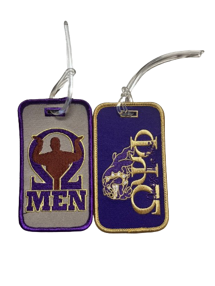 Omega Psi Phi Luggage Tag