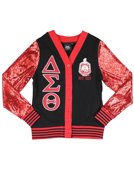 Delta Sigma Theta Sequin Cardigan