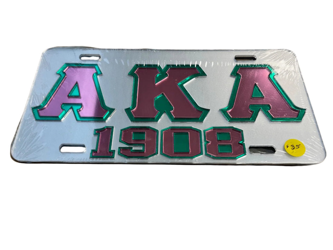 'AKA 1908' License Plate