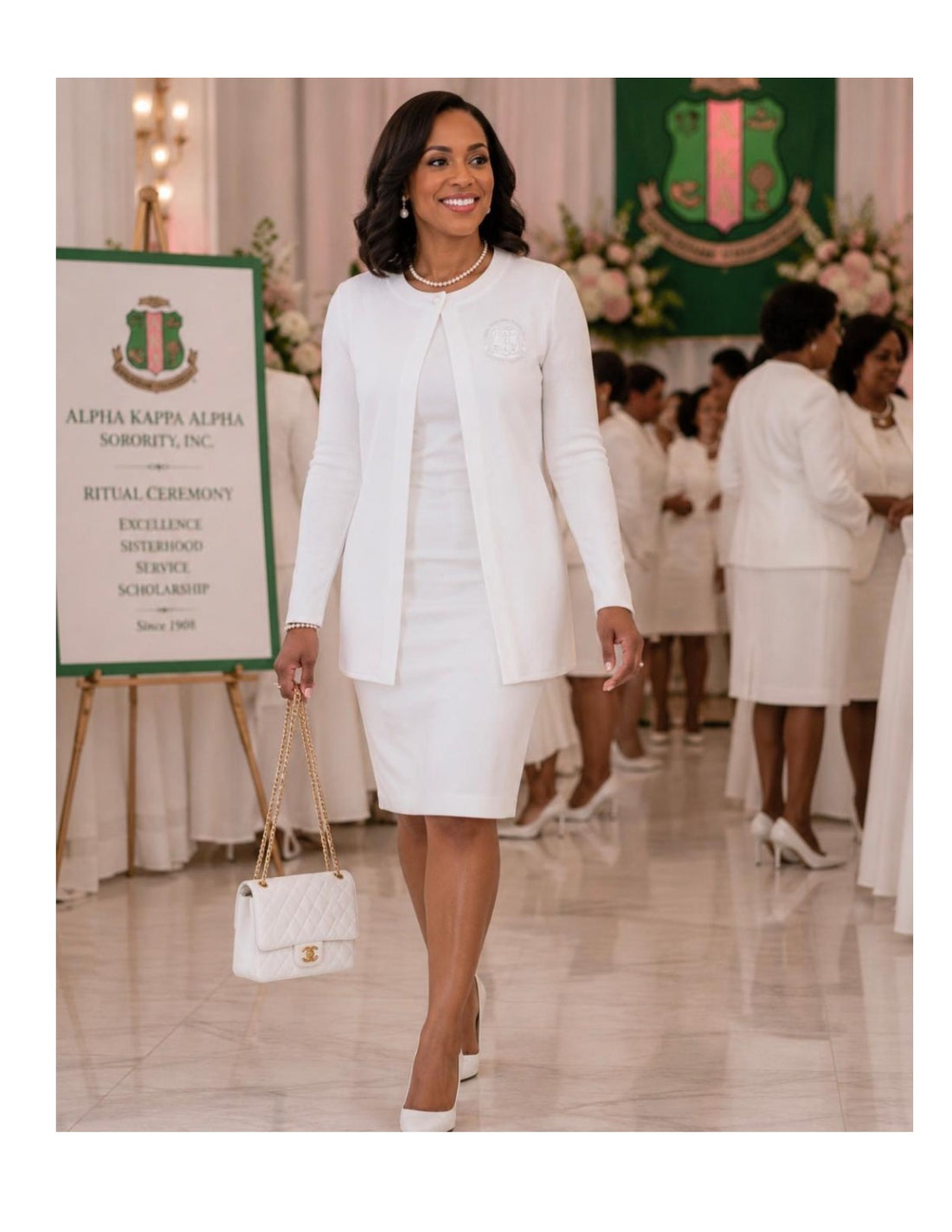 AKA White Classic Ceremony Jacket
