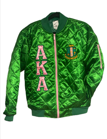 AKA Quilted Jacket Green