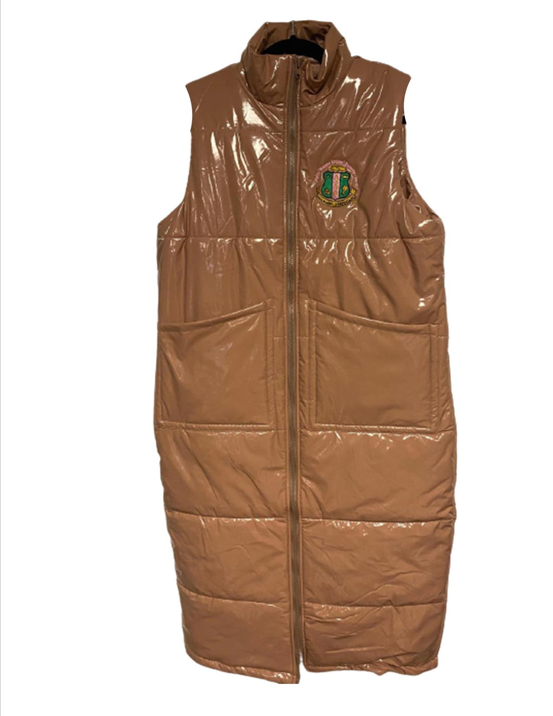 AKA Latex Long Body Puffer Vest