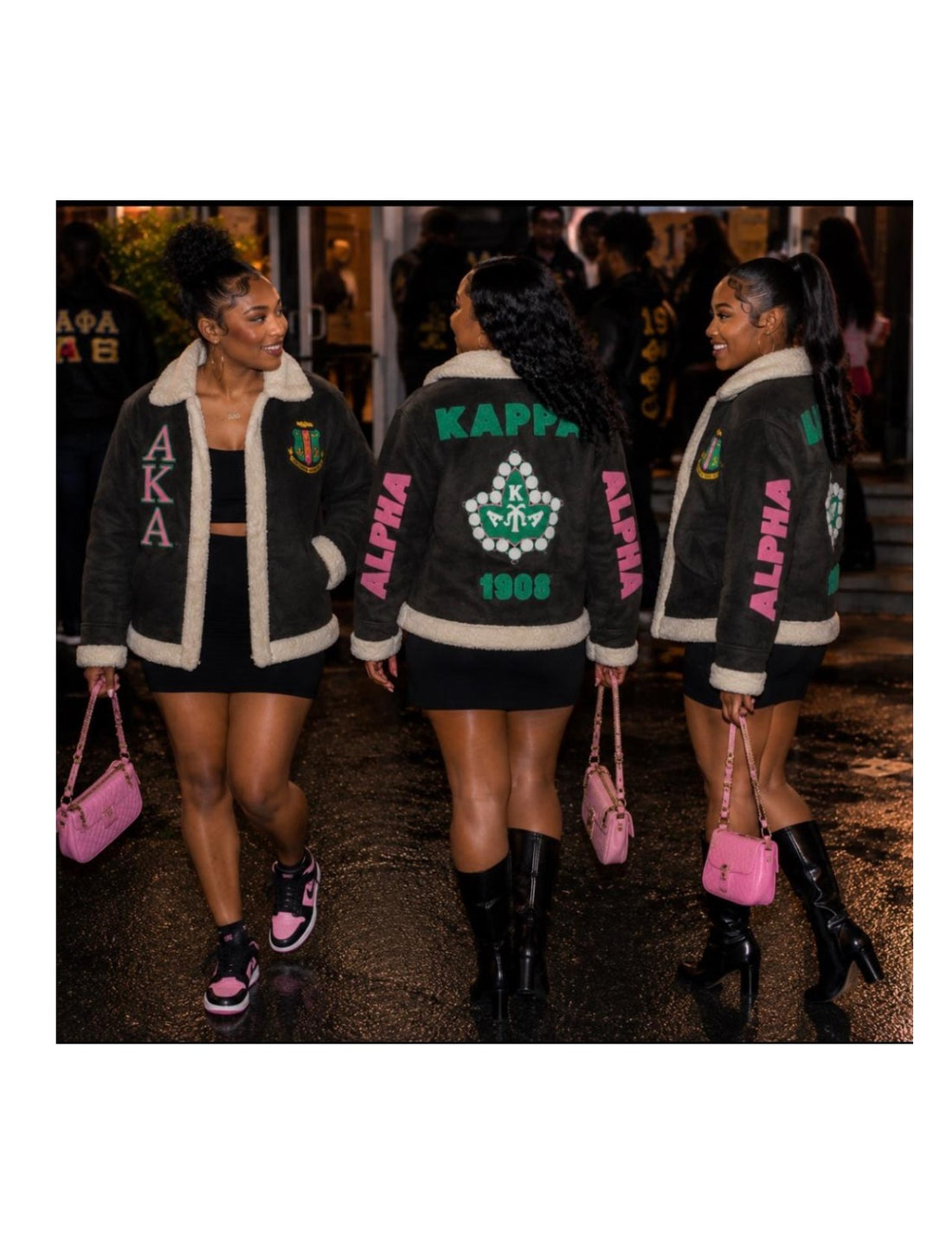 Alpha Kappa Alpha Shearling Aviator Jacket