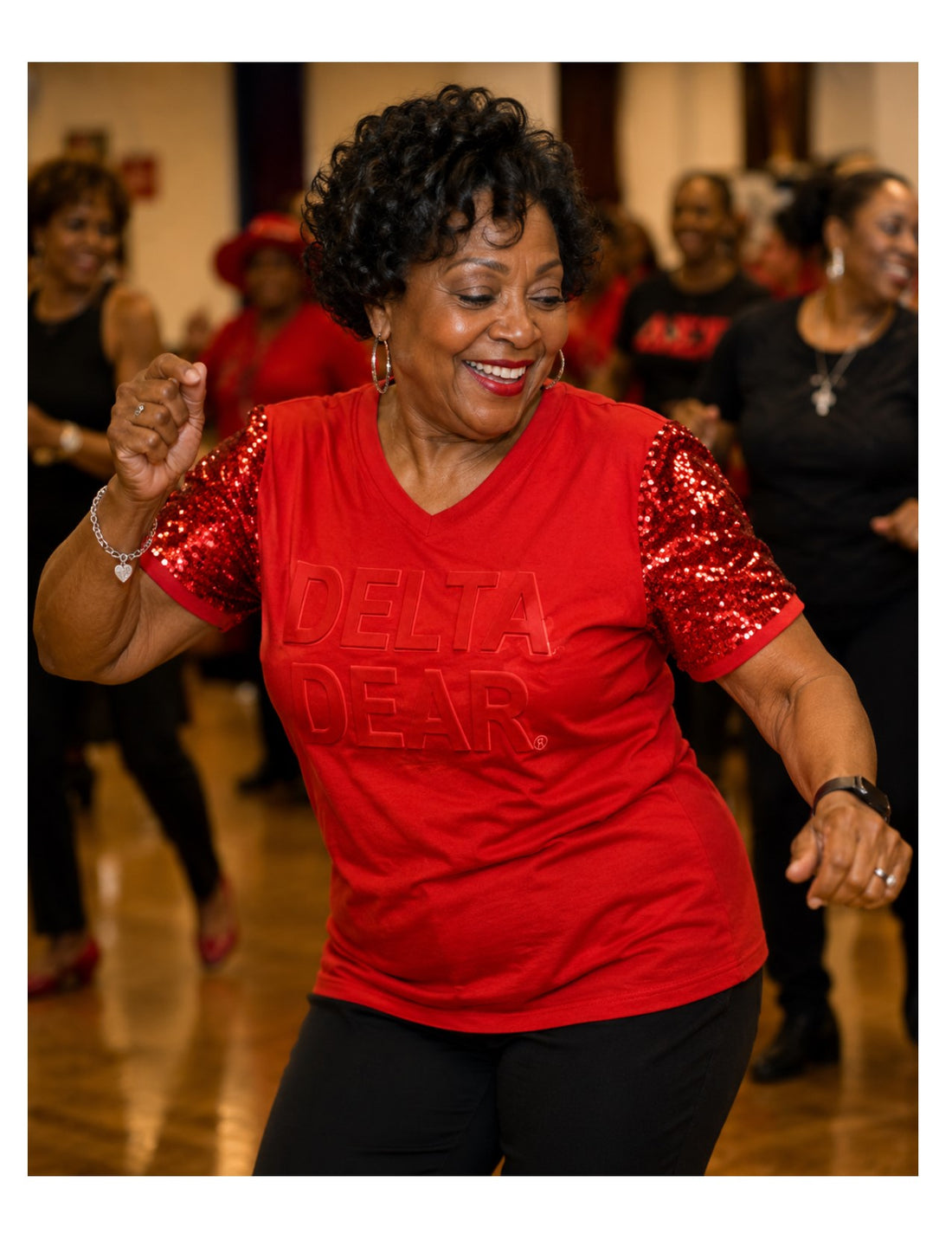 Delta Sigma Theta Embossed Delta Dear Tee