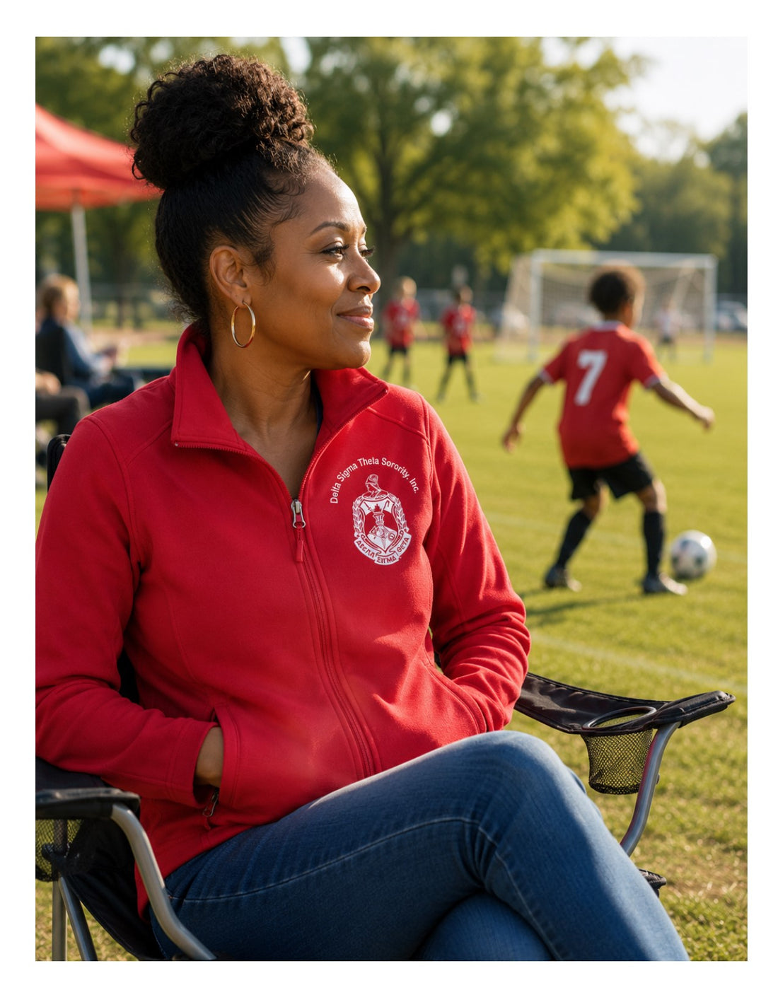 Delta Sigma Theta Soft-Shell Jacket (Red)