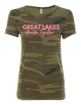 Greater Together Ladies Fitted Camouflage Shirt