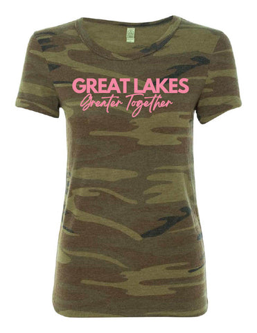 Greater Together Ladies Fitted Camouflage Shirt