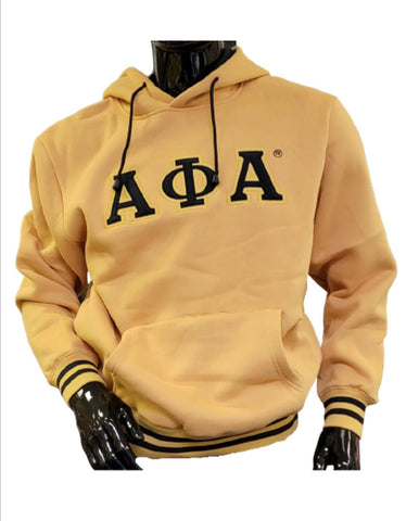 Alpha Phi Alpha Pullover Hoodie -Gold