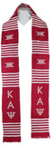 Kappa Alpha Psi Handwoven Kente Stole (Two Styles)